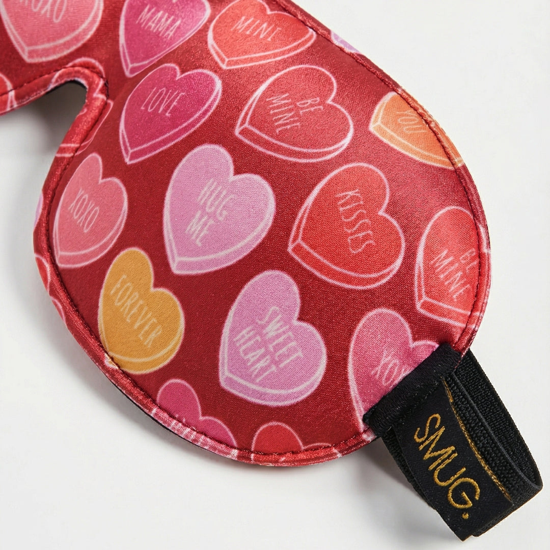 Contoured 3D Blackout Sleep Mask – Heart Sweets Print