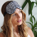 Luxury Satin Sleep Mask – Snake Print