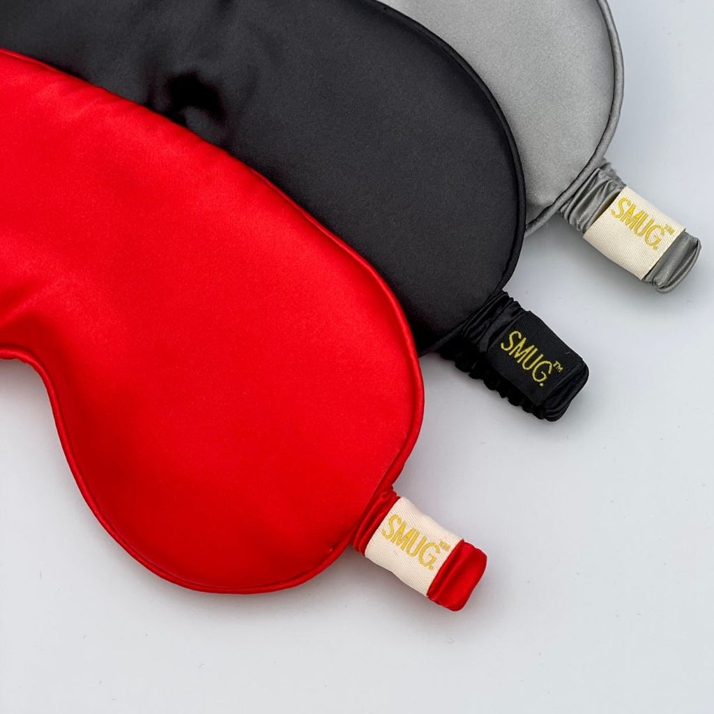 Satin Sleep Mask for Better Rest - Black