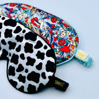 Luxury Satin Sleep Mask – Cow Print