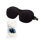 Contoured 3D Blackout Sleep Mask for Better Sleep - Black