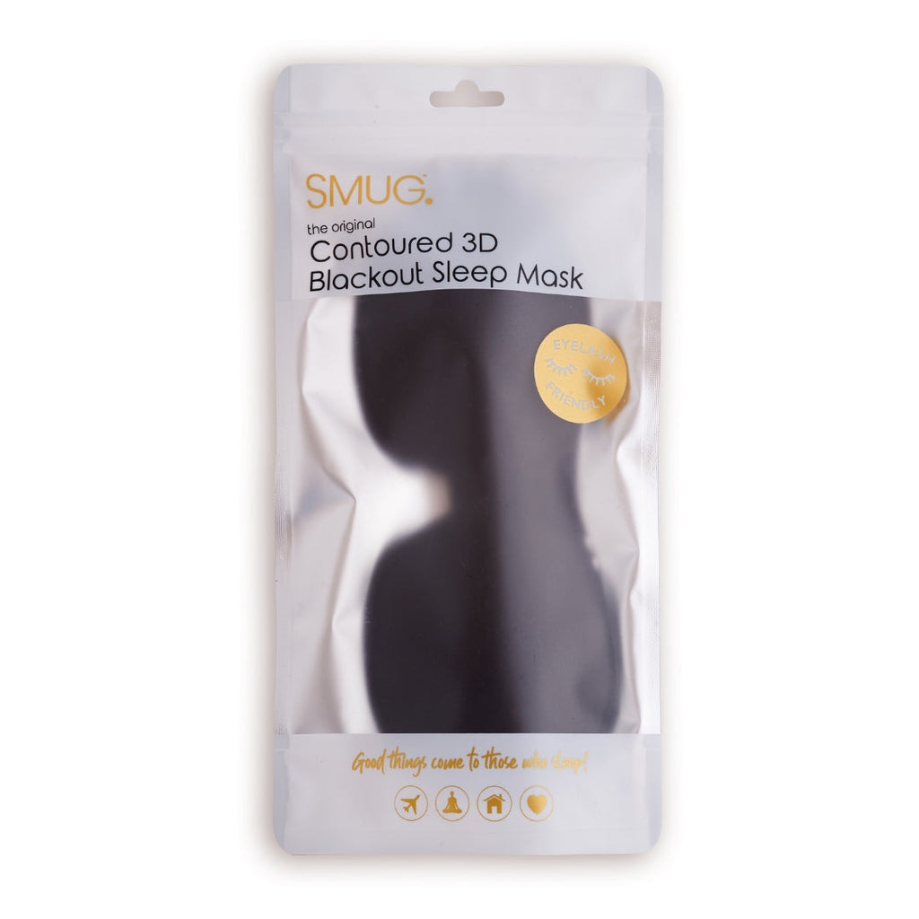 Contoured and Satin Sleep Mask Set with Wash Bag - 2 Pack, Various Prints