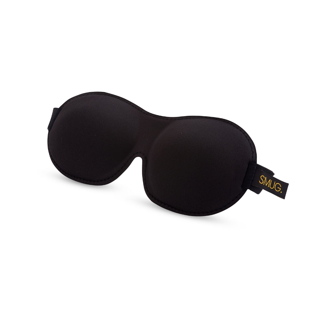 Contoured 3D Blackout Sleep Mask for Better Sleep - Black