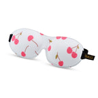 Contoured 3D Blackout Sleep Mask – Blue Cherries Print