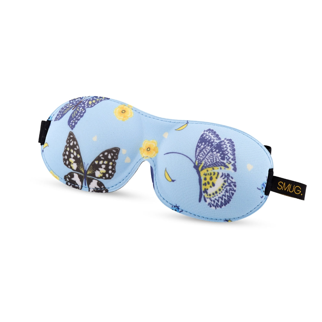Contoured 3D Blackout Sleep Mask – Butterfly Print