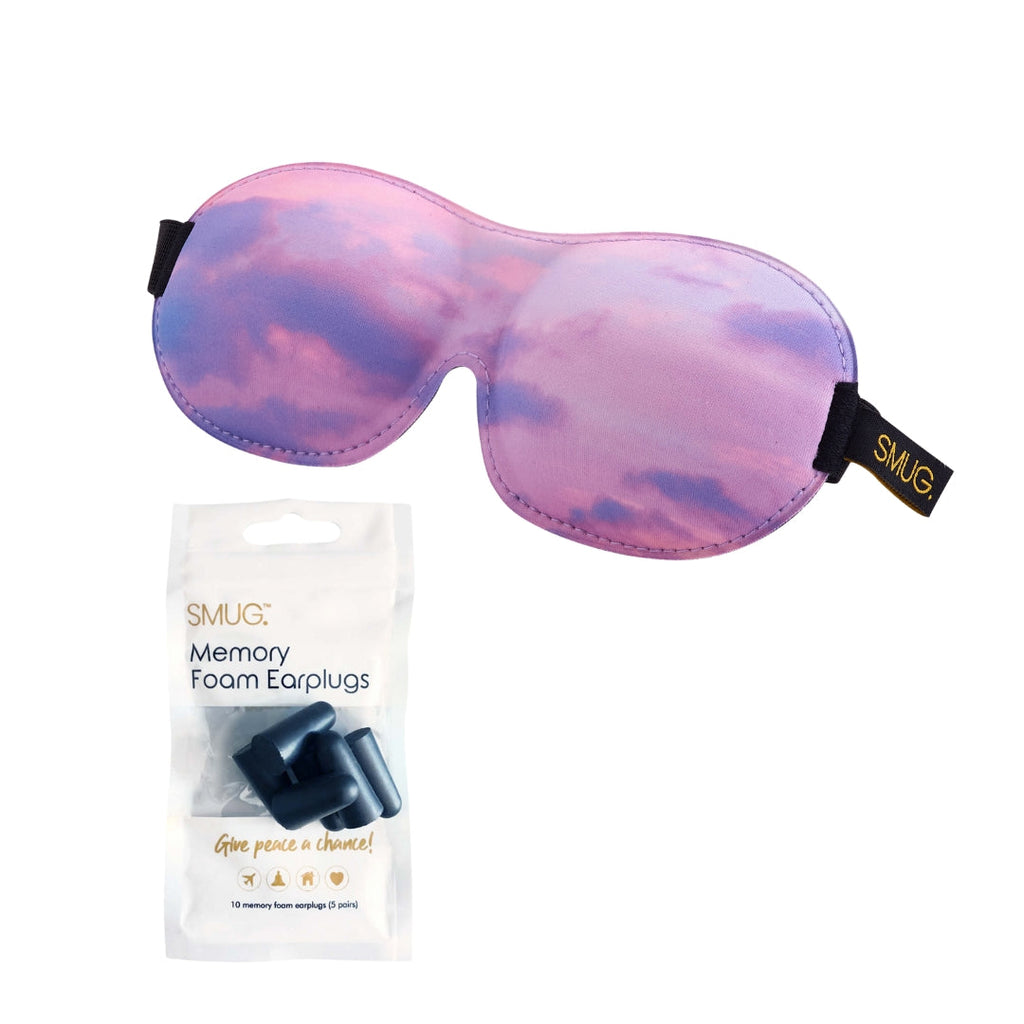 Contoured 3D Blackout Sleep Mask for Better Sleep - Cloudy Sky