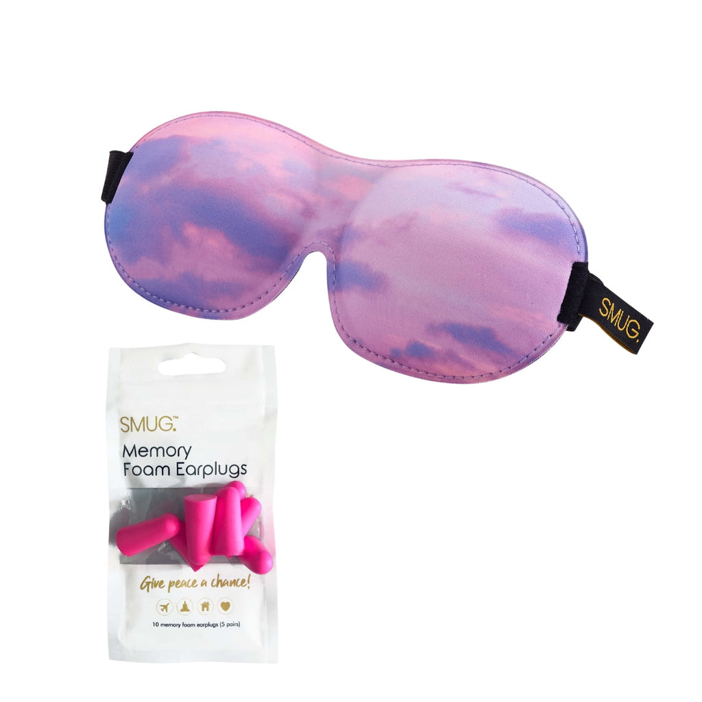 Contoured 3D Blackout Sleep Mask for Better Sleep - Cloudy Sky