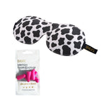 Contoured 3D Blackout Sleep Mask – Cow Print