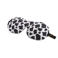 Contoured 3D Blackout Sleep Mask – Cow Print