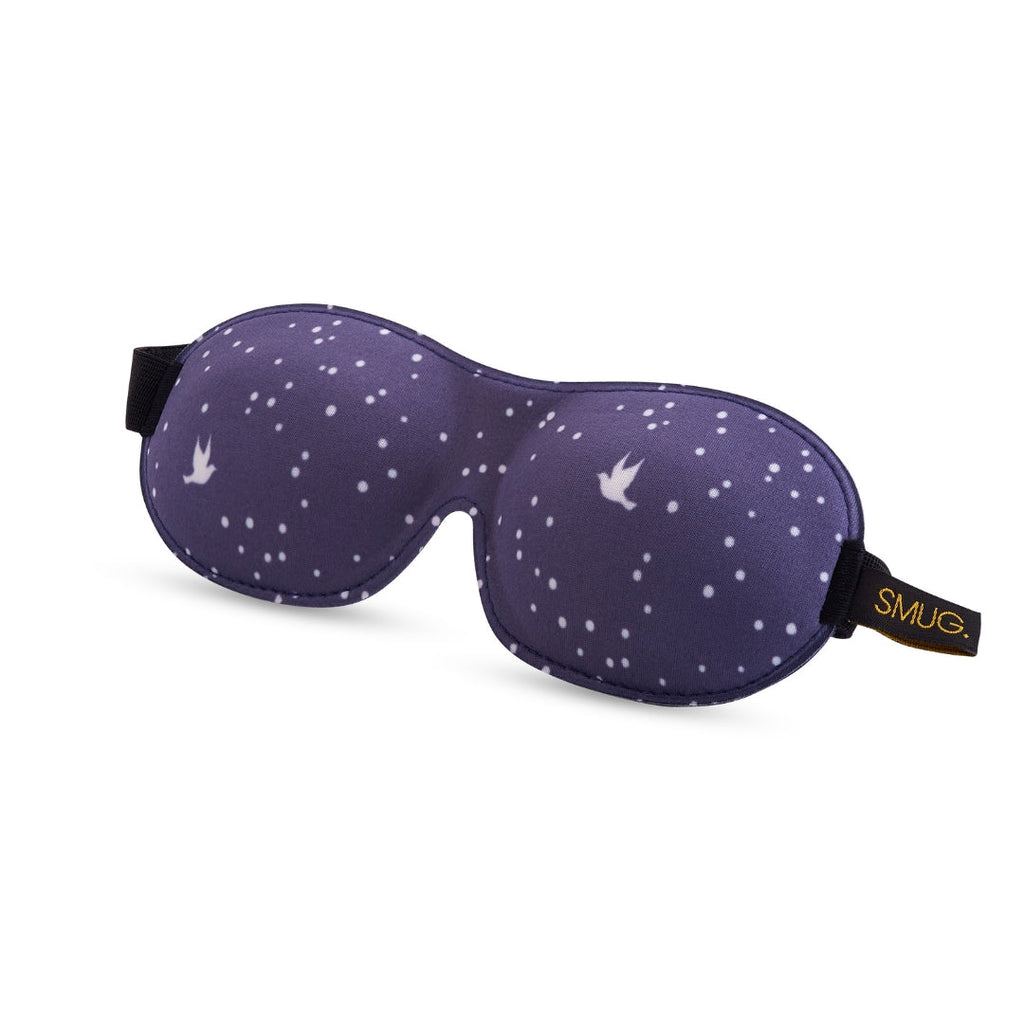 Contoured 3D Blackout Sleep Mask – Night Sky Print