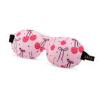 Contoured 3D Blackout Sleep Mask – Pink Cherries Print