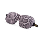 Contoured 3D Blackout Sleep Mask with Snake Print Design
