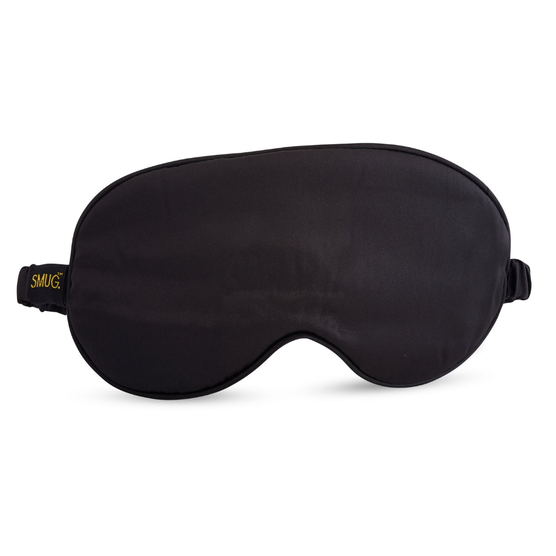 Satin Sleep Mask for Better Rest - Black