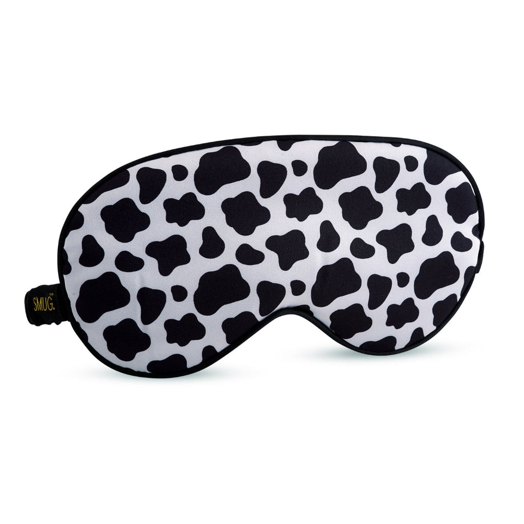 Luxury Satin Sleep Mask – Cow Print