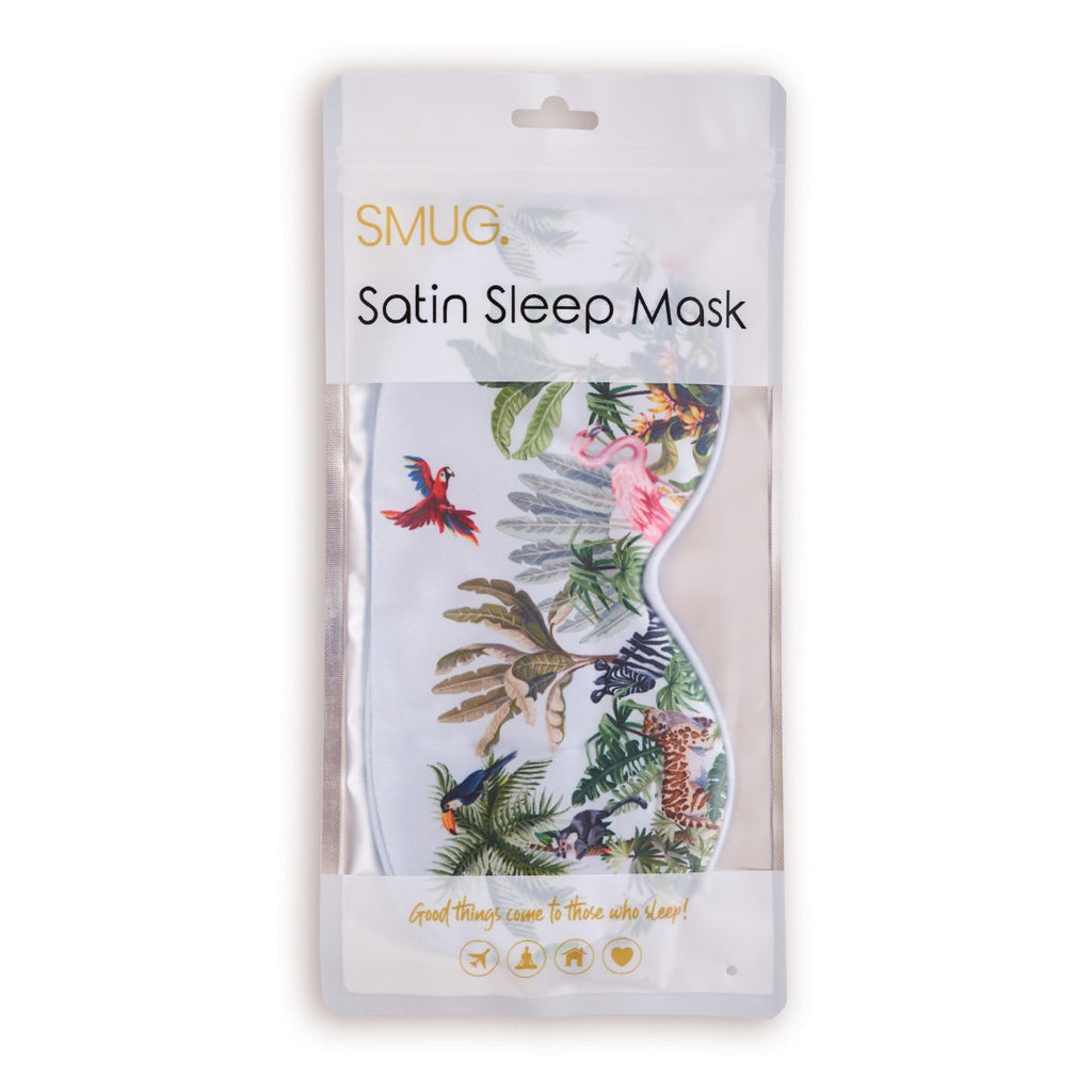 Luxury Satin Sleep Mask – Jungle Print