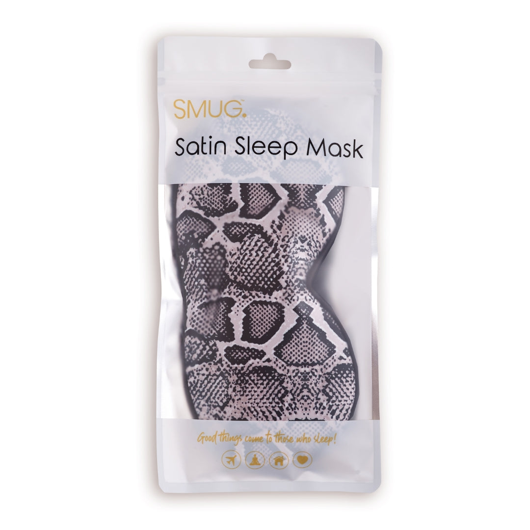 Luxury Satin Sleep Mask – Snake Print