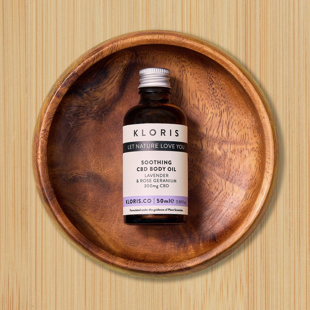Kloris Soothing CBD Body and Massage Oil for Relaxation and Muscle Relief