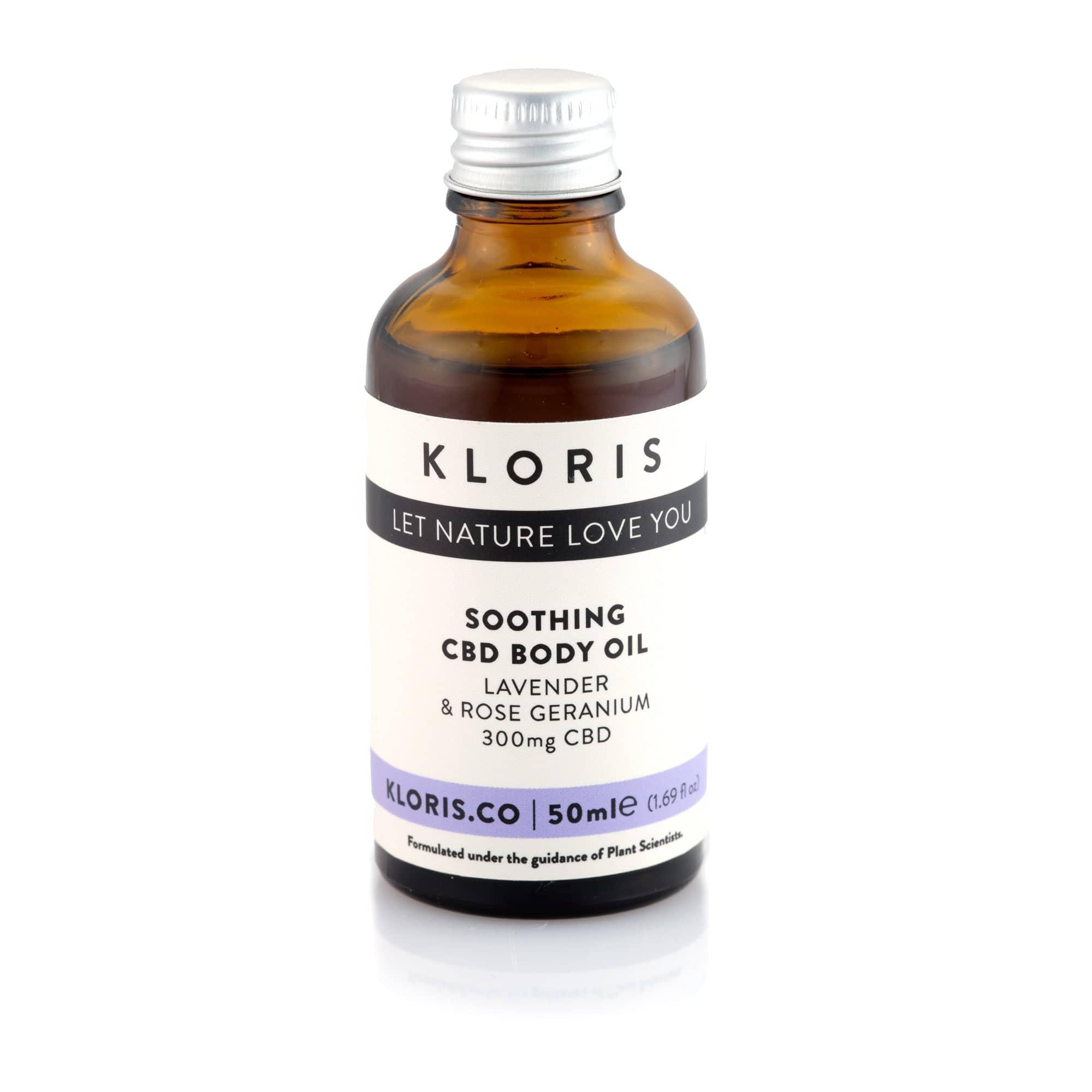 Kloris Soothing CBD Body and Massage Oil for Relaxation and Muscle Relief