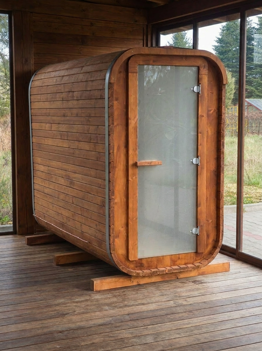 Steam & Oak Sauna Pod 2.4m (Electric & Gas option)_8