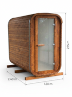 Steam & Oak Sauna Pod 2.4m (Electric & Gas option)_17