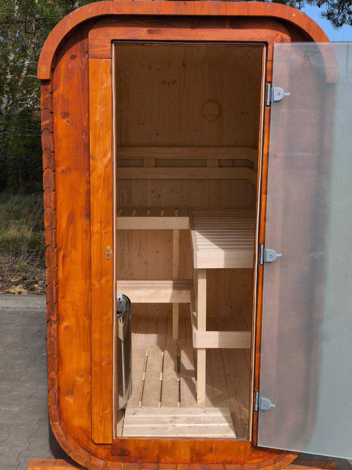 Steam & Oak Sauna Pod 2.4m (Electric & Gas option)_11