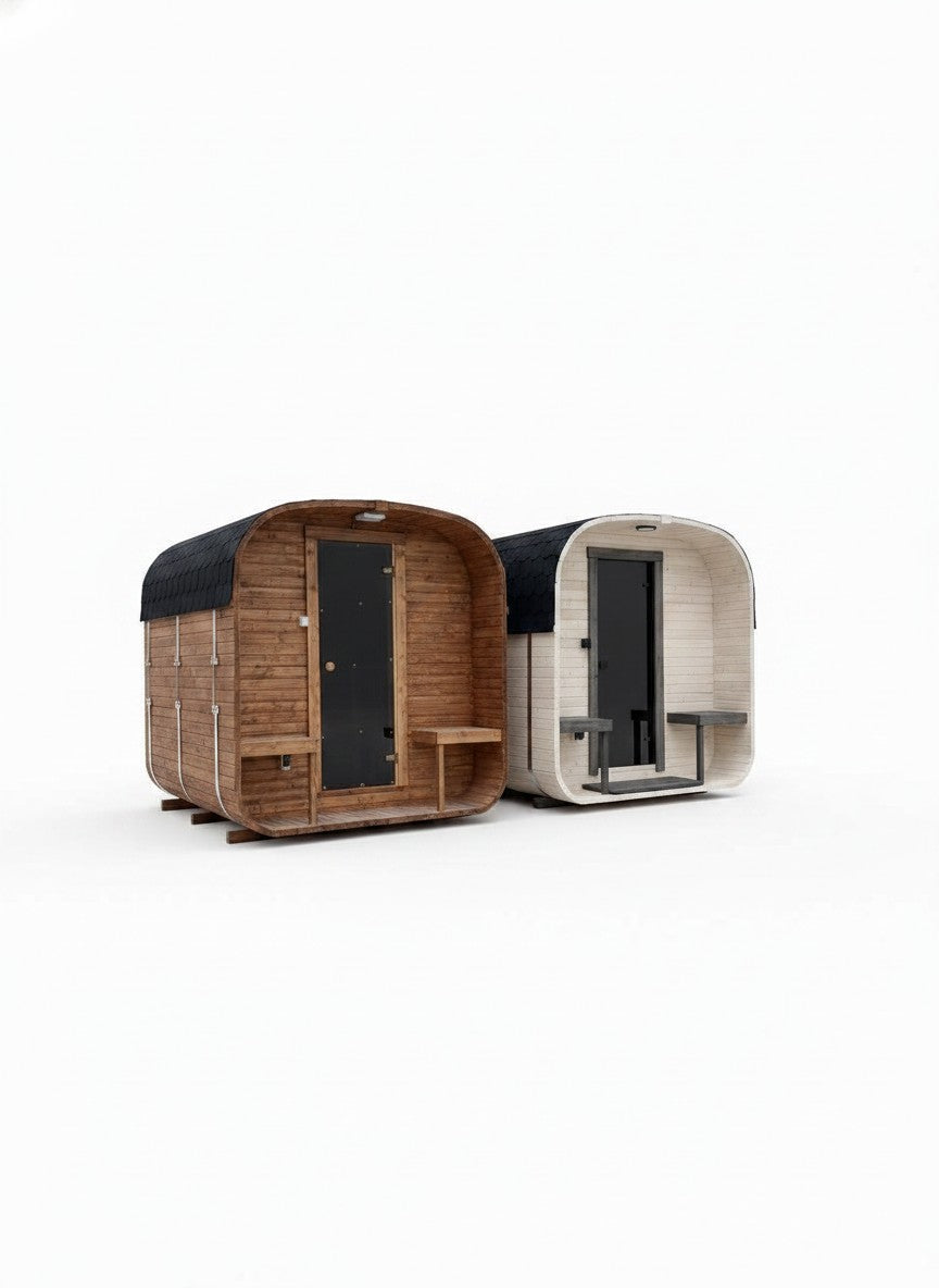 Steam & Oak Cube Sauna 2.4m Double-Shelf (Electric, Gas or Wood-Fired)_7