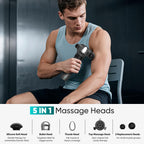 TILAT M1 Max Deep Tissue Massage Gun, 6500 RPM Handheld Vibration Massager