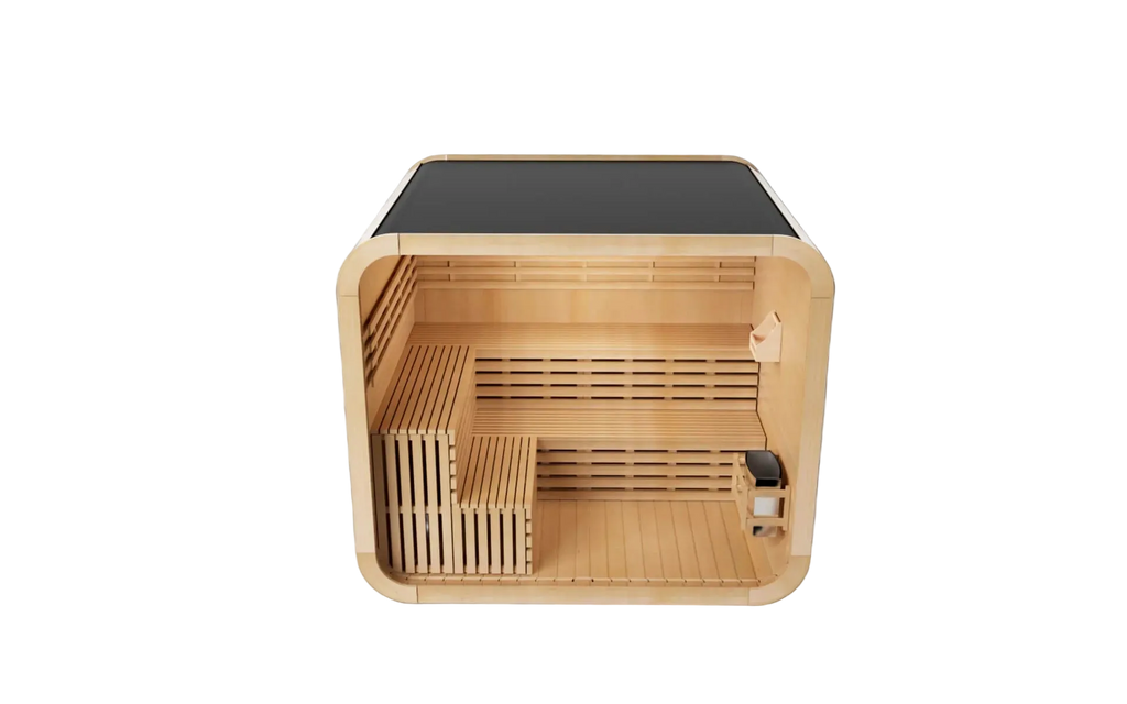 KOVE Cube Sauna – 5–6 Person Premium Outdoor Sauna with 8kW Heater
