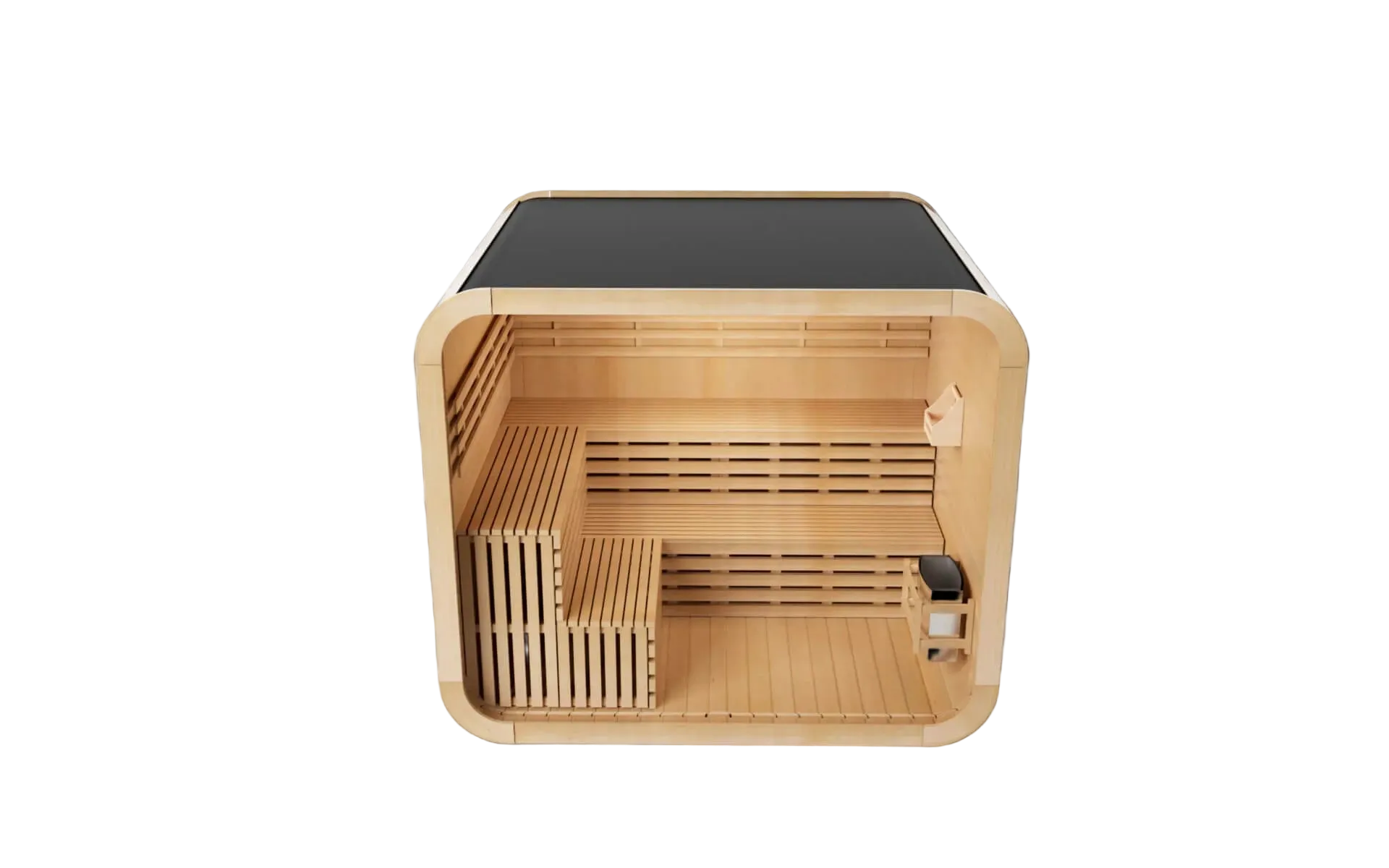 KOVE Cube Sauna – 5–6 Person Premium Outdoor Sauna with 8kW Heater