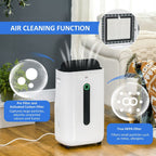 20L Quiet Air Dehumidifier with Purifier & Timer - HOMCOM