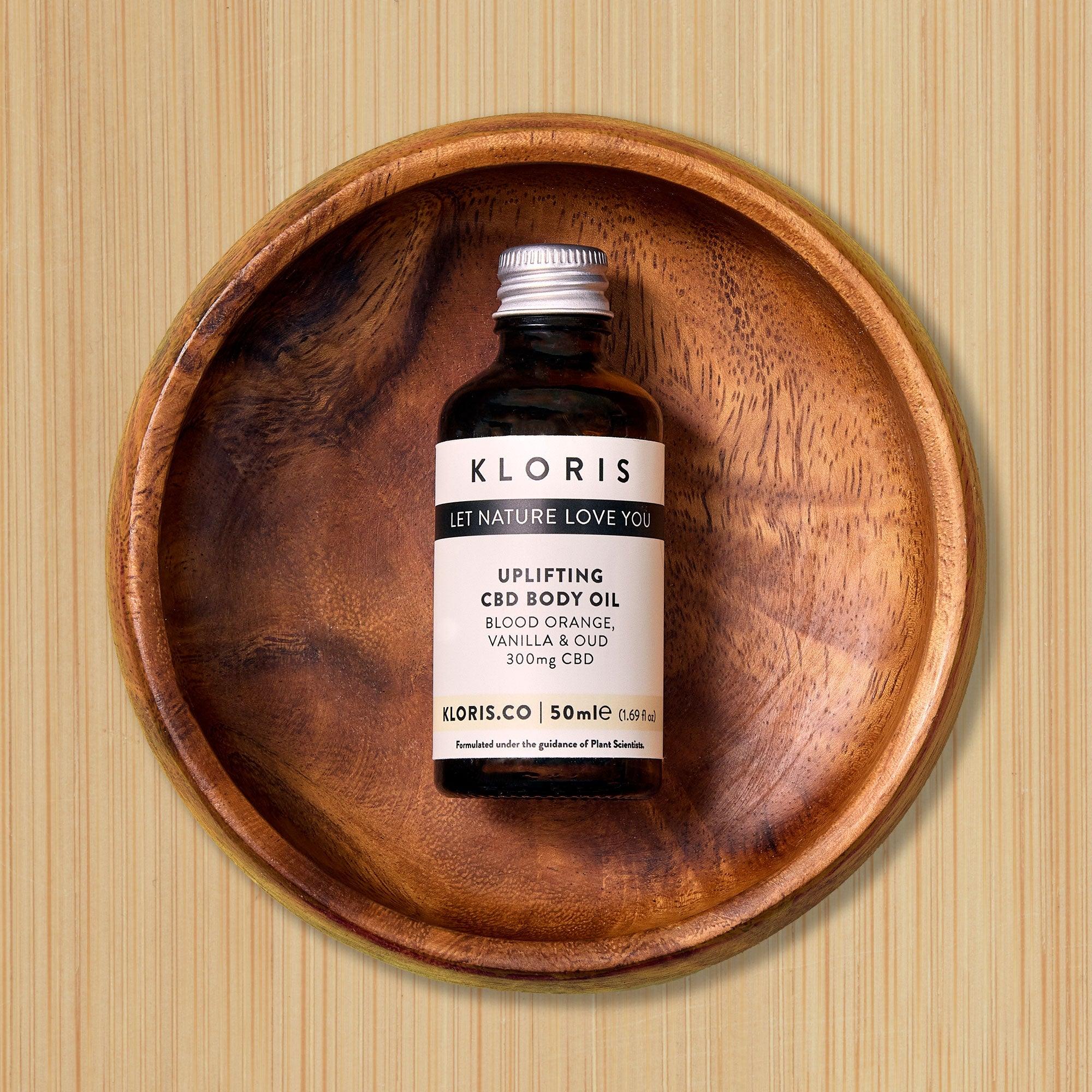 Kloris Uplifting CBD Body & Massage Oil for Relaxation & Recovery