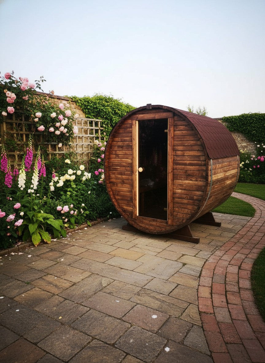Steam & Oak Barrel Sauna 1.8m (Electric & Gas option)_2