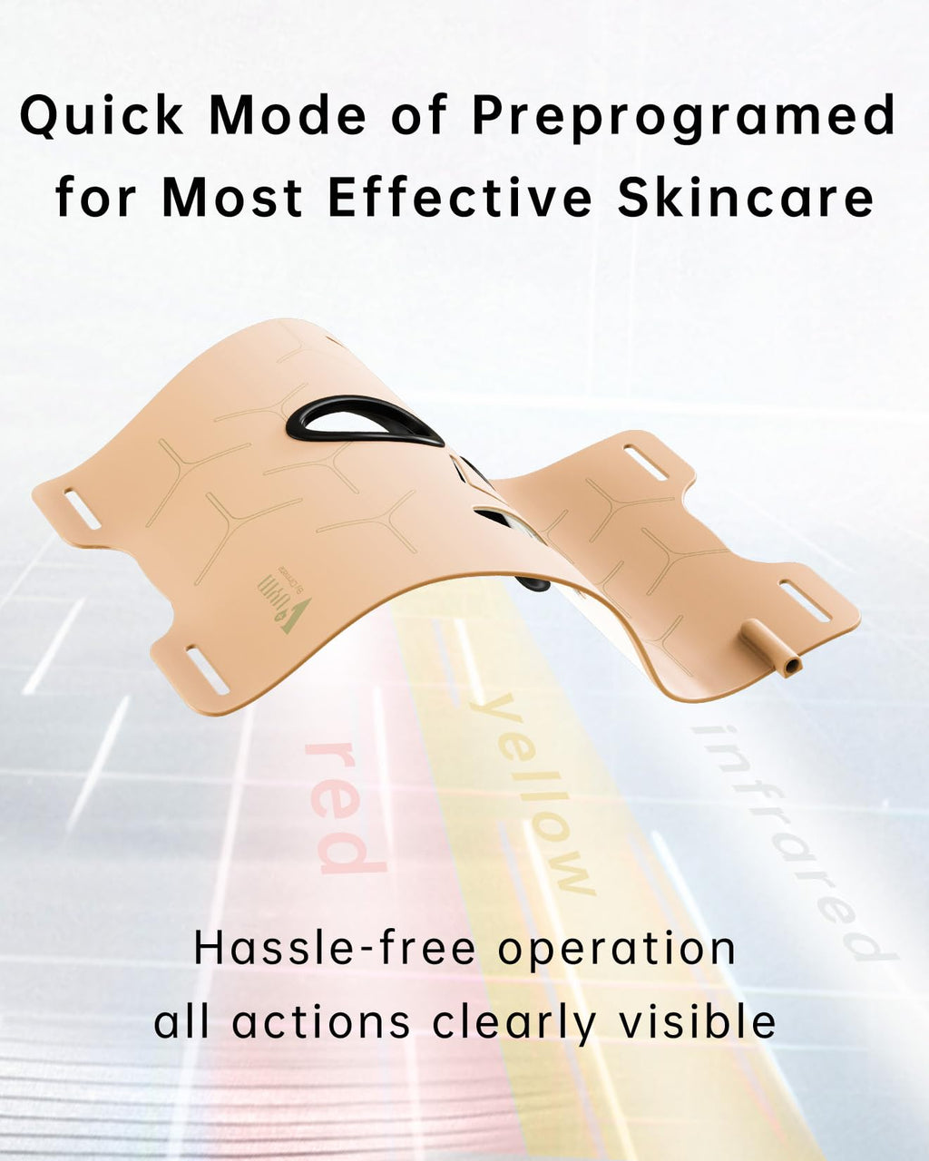 Clinmate Infrared Red Light Therapy Mask - Ultra-Thin Facial Device