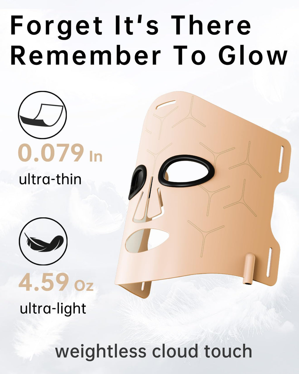 Clinmate Infrared Red Light Therapy Mask - Ultra-Thin Facial Device