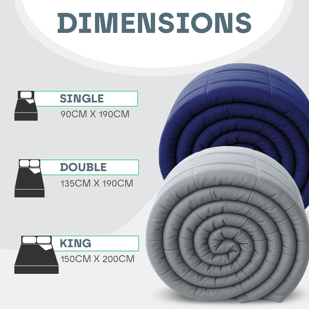 Snooze Therapy Luxury Weighted Blanket for Deep Sleep & Relaxation